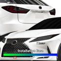 Full Headlight Taillight Precut Smoked PPF Tint Kit Film Overlay Fits Lexus RX 2020-2022