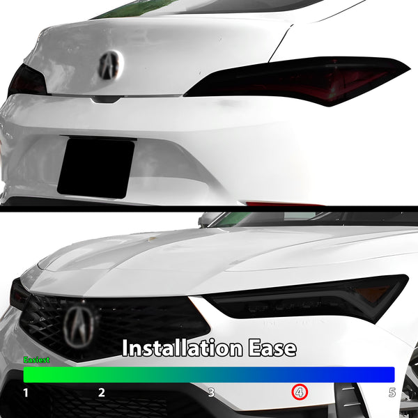 Full Headlight Taillight Precut Smoked PPF Tint Kit Film Overlay Fits Acura Integra 2023-2024