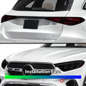 Full Headlight Taillight Precut Smoked PPF Tint Kit Film Overlay Fits Mercedes Benz GLC 2023-2024