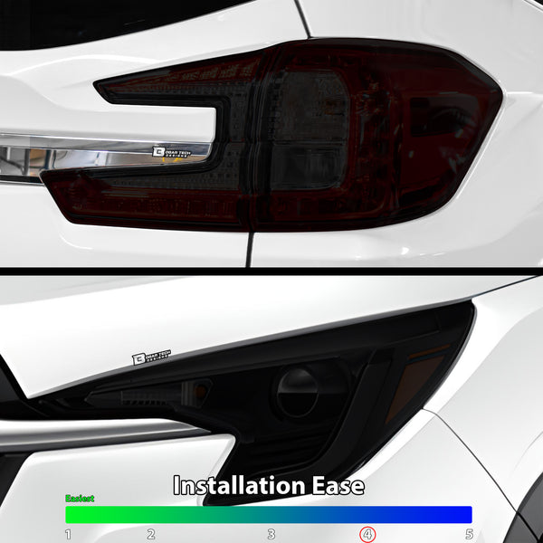 Full Headlight Taillight Precut Smoked PPF Tint Kit Film Overlay Fits Subaru Ascent 2023-2024