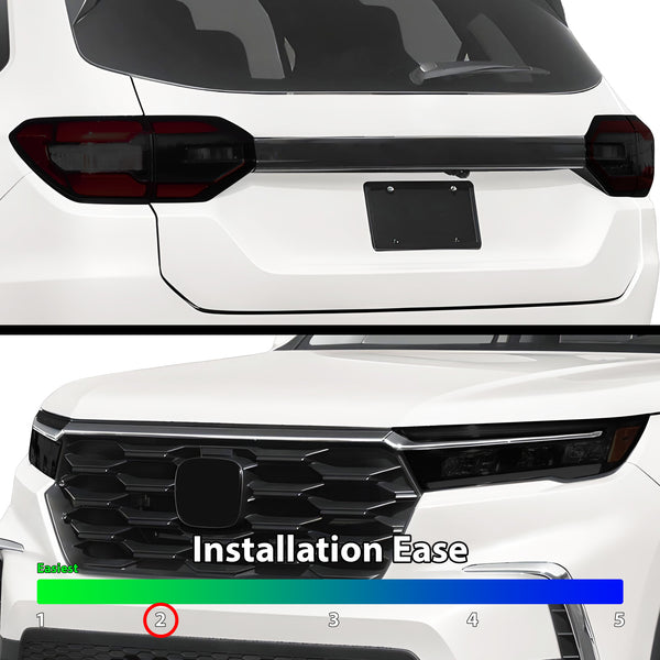 Full Headlight Taillight Precut Smoked PPF Tint Kit Film Overlay