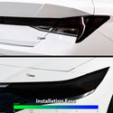 Full Headlight Taillight Precut Smoked PPF Tint Kit Film Overlay Fits Hyundai Elantra 2024-2025