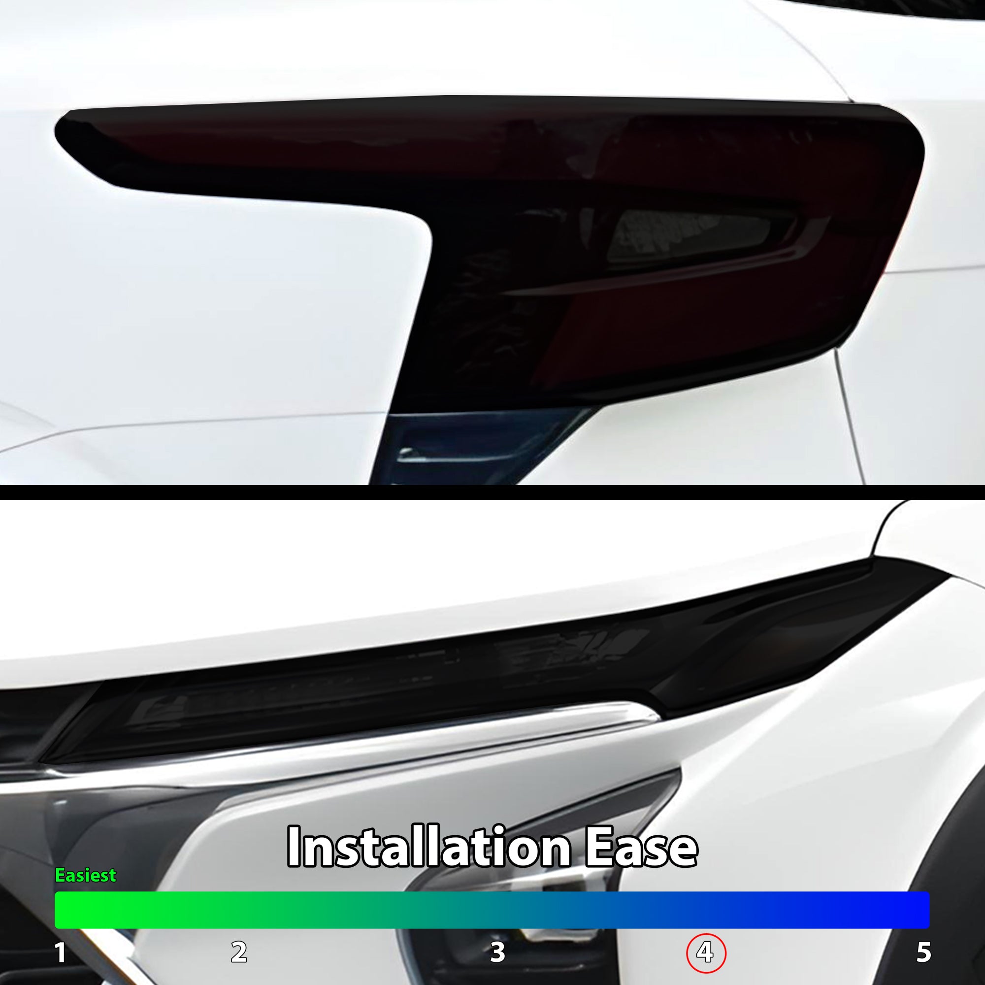 Full Headlight Taillight Precut Smoked PPF Tint Kit Film Overlay Fits Chevrolet Trax 2024 - 2025 - Bogar Tech Designs