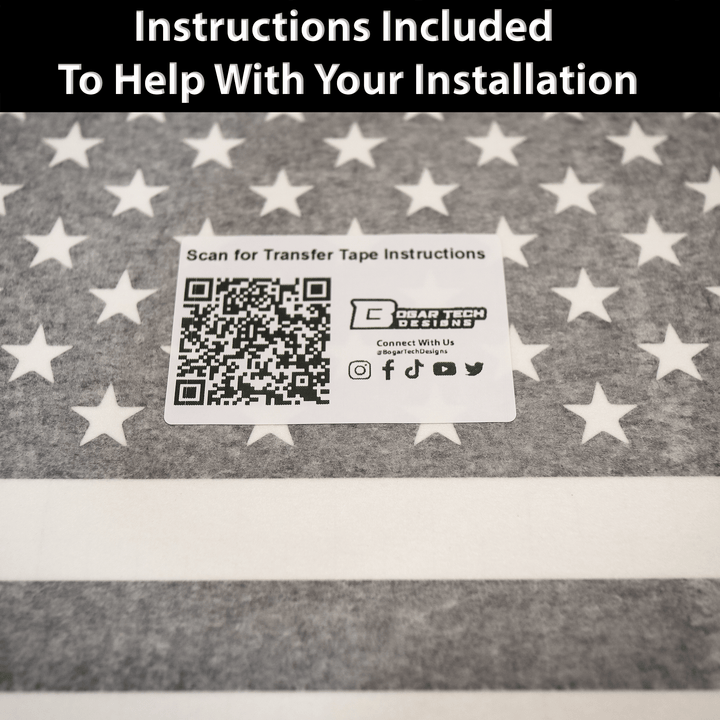 Quarter Window American Flag Vinyl Decal Stickers Fits Volvo XC40 2019 - 2023 - Bogar Tech Designs