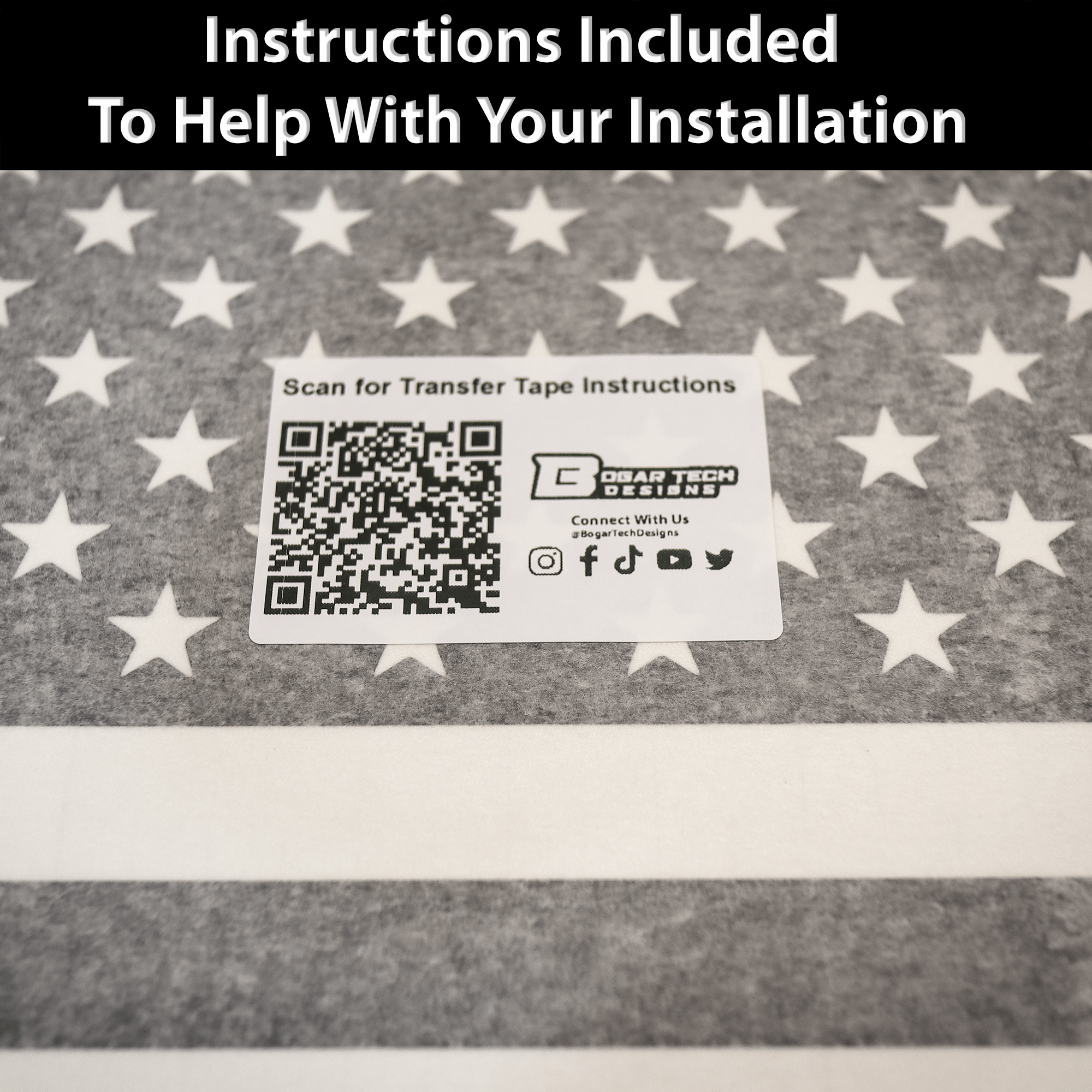 Quarter Window American Flag Vinyl Decal Stickers Fits Toyota Grand Highlander 2024 - 2025 - Bogar Tech Designs