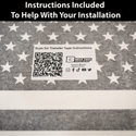 Fits Cadillac Escalade IQ 2025-2026 Quarter Window American Flag Vinyl Decal Stickers - Bogar Tech Designs