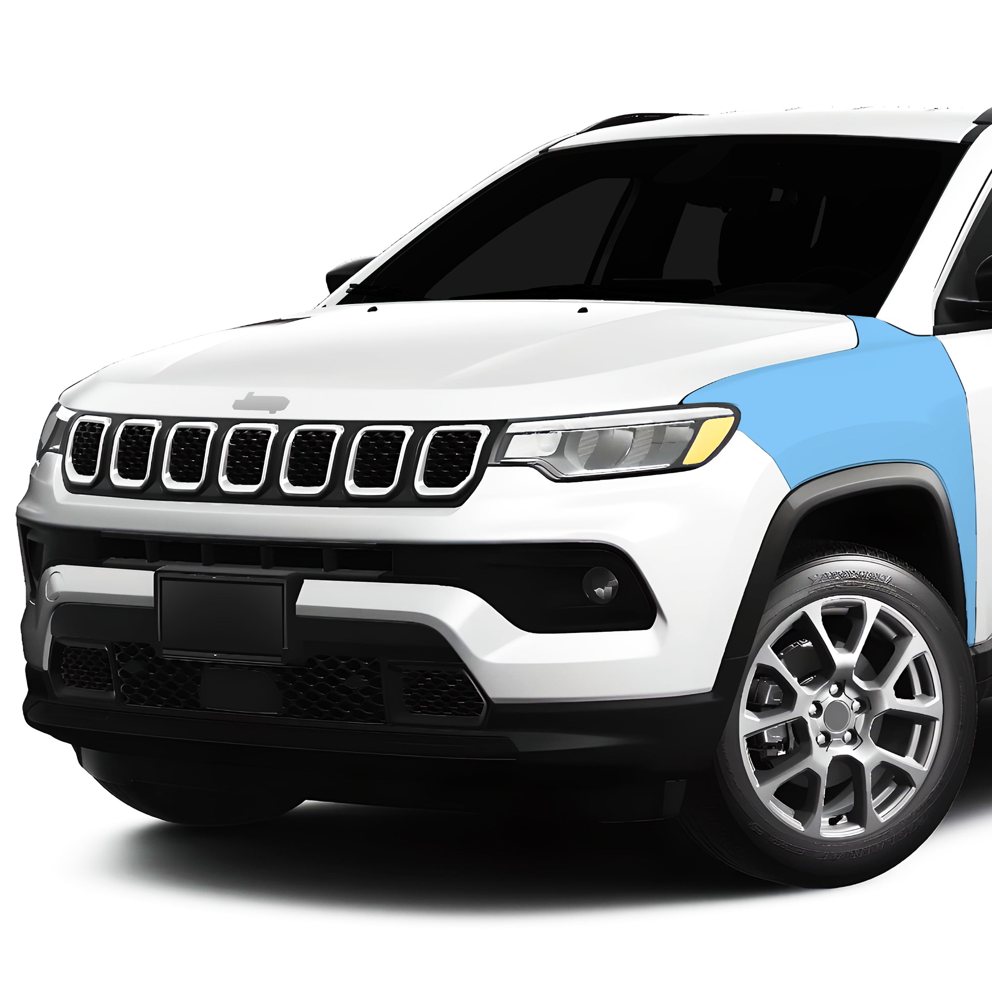 Precut Premium Paint Protection Film Clear Bra PPF Decal Film Kit Cover Fits Jeep Compass 2021 - 2024 - Bogar Tech Designs