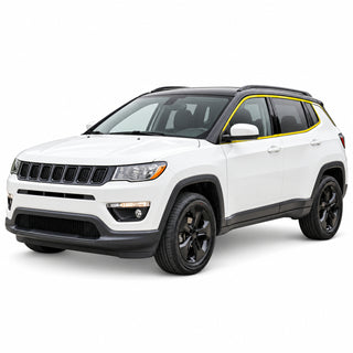 Jeep Compass 2018-2026 Blackout Chrome Delete Kit - Precut Gloss Black Vinyl Overlays