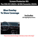 For KIA K5 2025+ & KIA Sorento 2024+ Scratch Resistant Shatter Proof Infotainment Clear Screen Protection Film