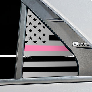 Buy thin-pink-line Quarter Window American Flag Vinyl Decal Stickers Fits Kia Niro 2023 2024