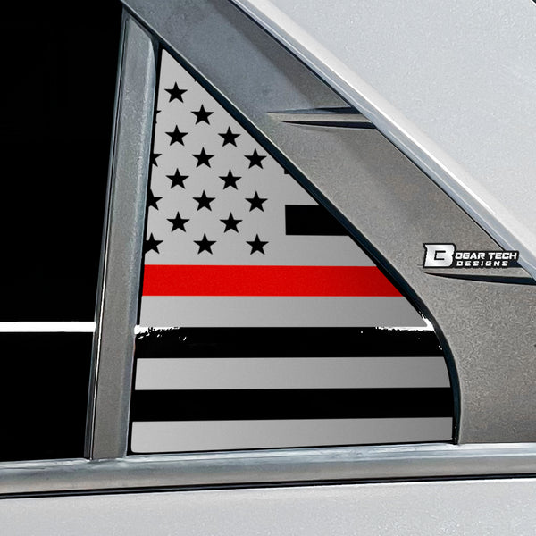 Quarter Window American Flag Vinyl Decal Stickers Fits Kia Niro 2023 2024