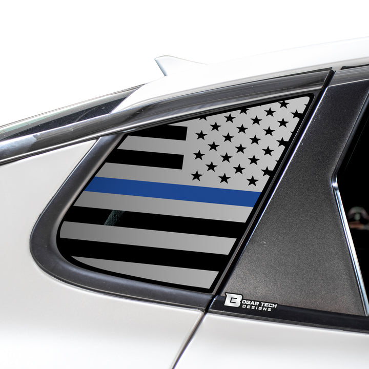 Quarter Window American Flag Vinyl Decal Stickers Fits Kia Optima 2016 - 2020 - Bogar Tech Designs