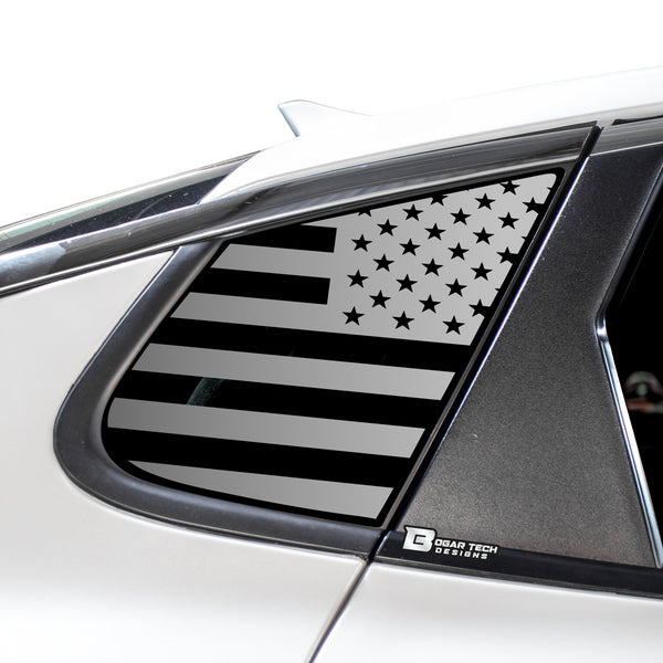 Quarter Window American Flag Vinyl Decal Stickers Fits Kia Optima 2016-2020