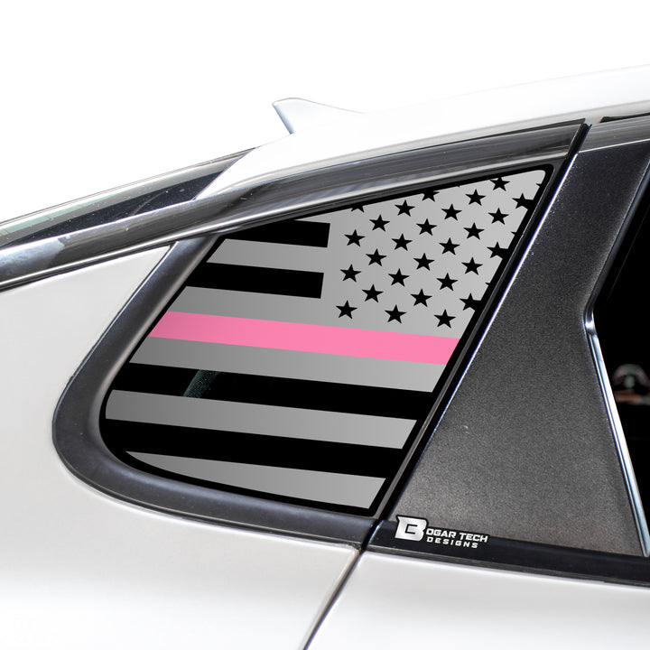 Quarter Window American Flag Vinyl Decal Stickers Fits Kia Optima 2016 - 2020 - Bogar Tech Designs