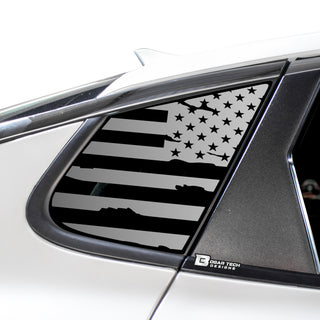 Quarter Window American Flag Vinyl Decal Stickers Fits Kia Optima 2016-2020