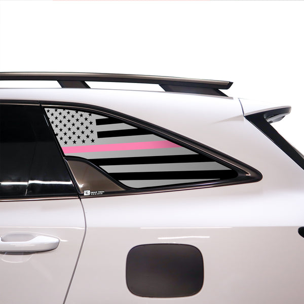 American Flag Rear Quarter Window Vinyl Decal Stickers Fits Kia Sorento 2021-2023