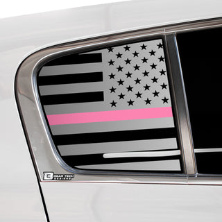 Buy thin-pink-line Quarter Window American Flag Vinyl Decal Stickers Fits Kia Sportage 2017-2022