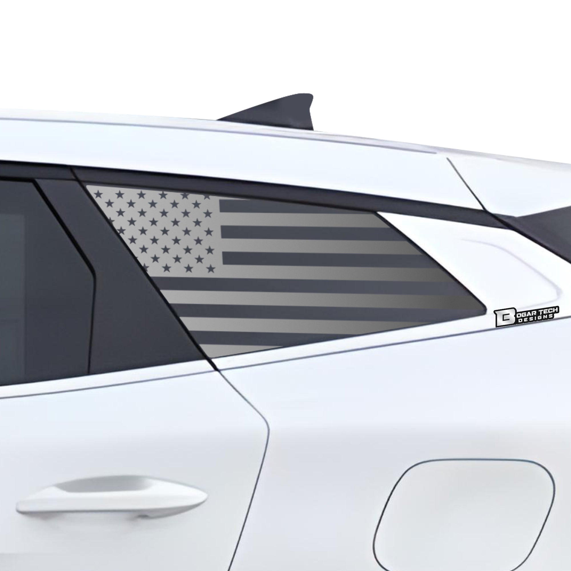 American Flag Rear Quarter Window Vinyl Decal Stickers Fits Kia Sportage 2023 - 2025 - Bogar Tech Designs