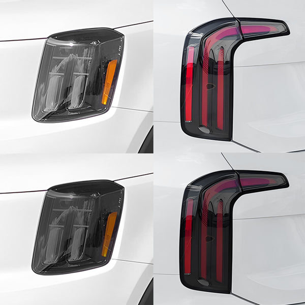 Full Headlight Taillight Precut Smoked PPF Tint Kit Film Overlay Fits Kia Telluride 2020-2025