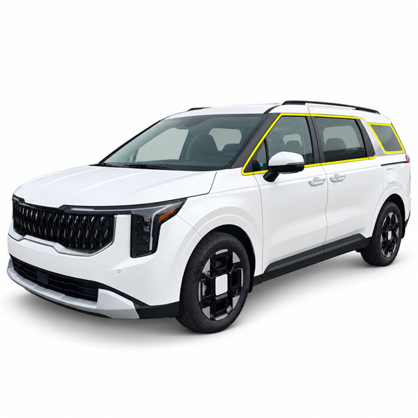 Kia Carnival 2022-2026 Blackout Chrome Delete Kit – Precut Gloss Black Vinyl Overlays