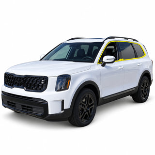 Kia Telluride 2020-2025 Blackout Chrome Delete Kit – Precut Gloss Black Vinyl Overlays