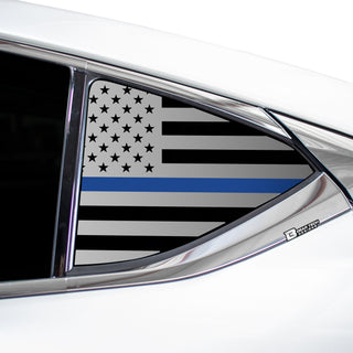 Buy thin-blue-line Quarter Window American Flag Vinyl Decal Stickers Fits Lexus ES 2019-2023