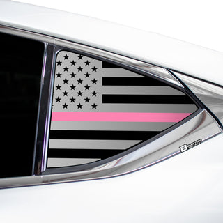 Buy thin-pink-line Quarter Window American Flag Vinyl Decal Stickers Fits Lexus ES 2019-2023