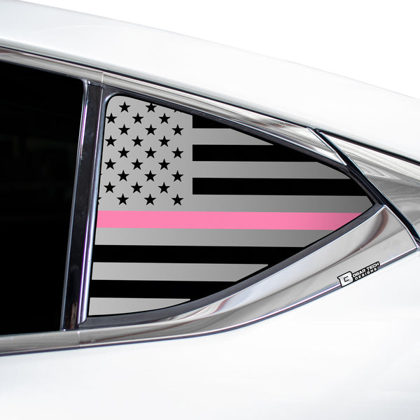 Quarter Window American Flag Vinyl Decal Stickers Fits Lexus ES 2019-2023