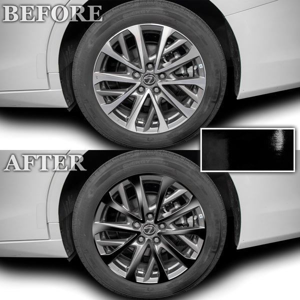 Vinyl Chrome Delete Side Window Front Rear Bumper Wheel Rim Trim Blackout Decal Stickers Overlay Film Fits Lexus ES 2022 2023