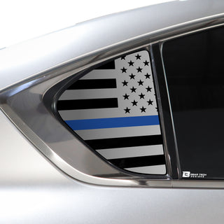 Buy thin-blue-line Quarter Window American Flag Vinyl Decal Stickers Fits Lexus IS 2021-2023