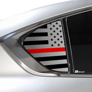 Buy thin-red-line Quarter Window American Flag Vinyl Decal Stickers Fits Lexus IS 2021-2023