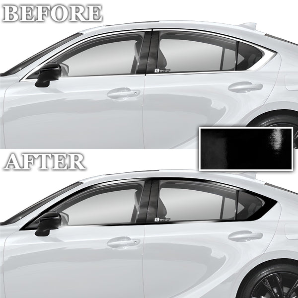 Fits 2021 - 2025 Kia K5 Rear Sides Window Chrome Delete Vinyl Decal Fits 2021 - 2025 Kia K5 Rear Sides Window Chrome Delete Vinyl Decal