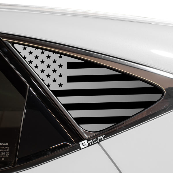 Quarter Window American Flag Vinyl Decal Stickers Fits Lexus NX 2022-2024