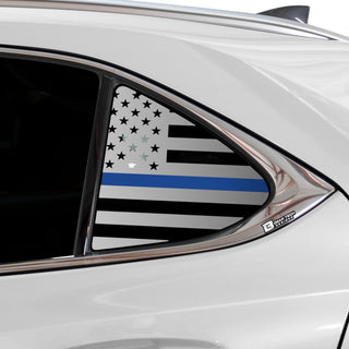 Buy thin-blue-line Quarter Window American Flag Vinyl Decal Stickers Fits Lexus UX 2019-2024