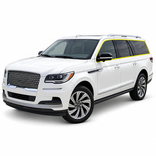 Fits Lincoln Navigator L 2018-2024 Blackout Chrome Delete Kit – Precut Gloss Black Vinyl Overlays