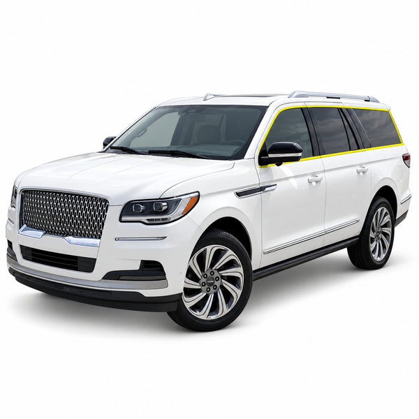 Fits Lincoln Navigator L 2018-2024 Blackout Chrome Delete Kit – Precut Gloss Black Vinyl Overlays