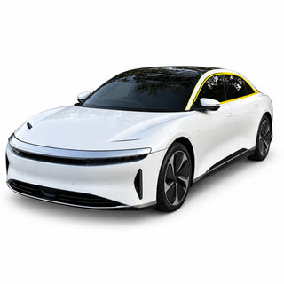 Lucid Air 2022-2026 Blackout Chrome Delete Kit - Precut Gloss Black Vinyl Overlays
