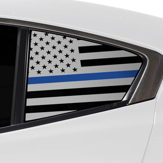 Buy thin-blue-line Quarter Window American Flag Vinyl Decal Stickers Fits Mazda 3 Sedan 2019-2024