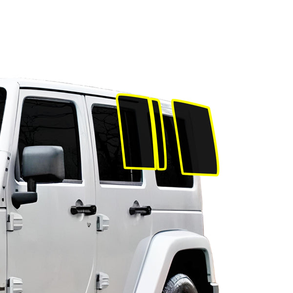 Jeep Window Design For Jeep Wrangler JKU 2011-2018 Premium Nano Ceramic Precut Window Tin ...