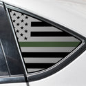 Quarter Window American Flag Vinyl Decal Stickers Fits Dodge Dart 2013-2016