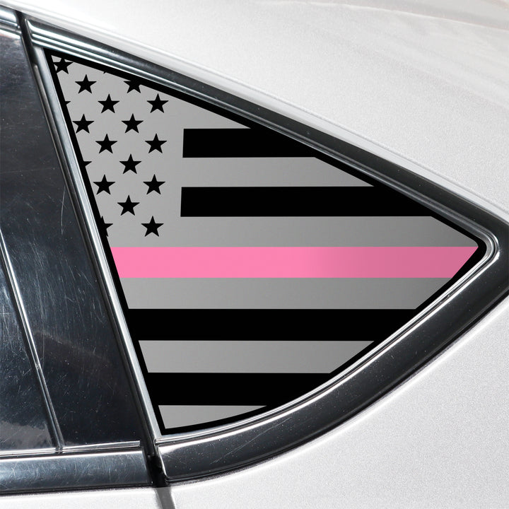 Quarter Window American Flag Vinyl Decal Stickers Fits Dodge Dart 2013 - 2016 - Bogar Tech Designs