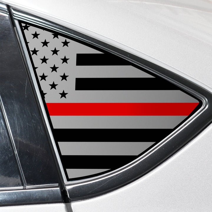 Quarter Window American Flag Vinyl Decal Stickers Fits Dodge Dart 2013 - 2016 - Bogar Tech Designs