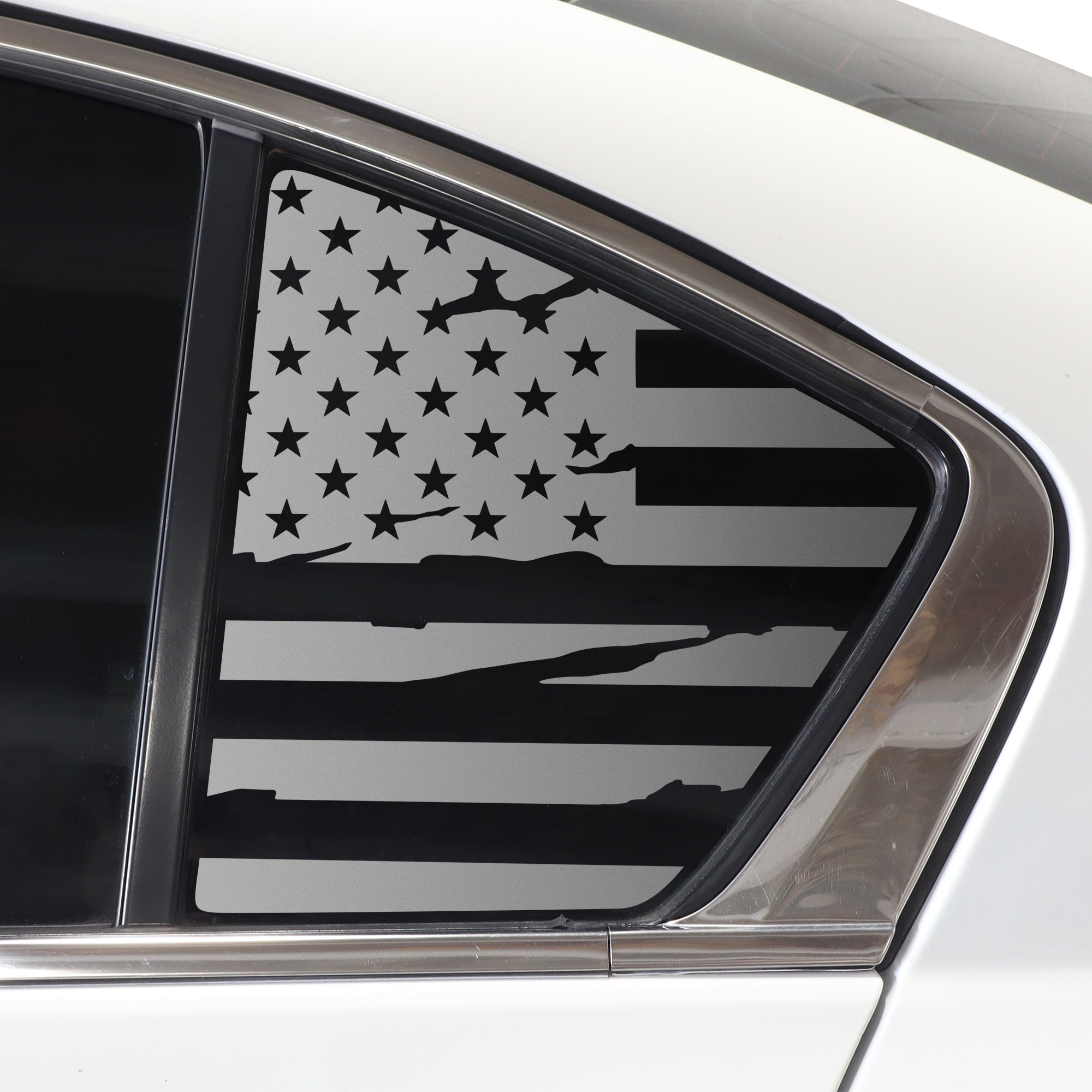 Quarter Window American Flag Vinyl Decal Stickers Fits Honda Accord 2013 - 2017 - Bogar Tech Designs