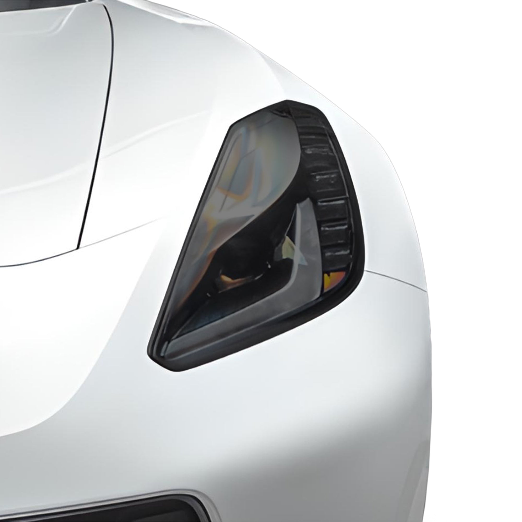 Full Headlight Taillight Precut Smoked PPF Tint Kit Film Overlay Fits Chevy Corvette C7 2014 - 2019 - Bogar Tech Designs