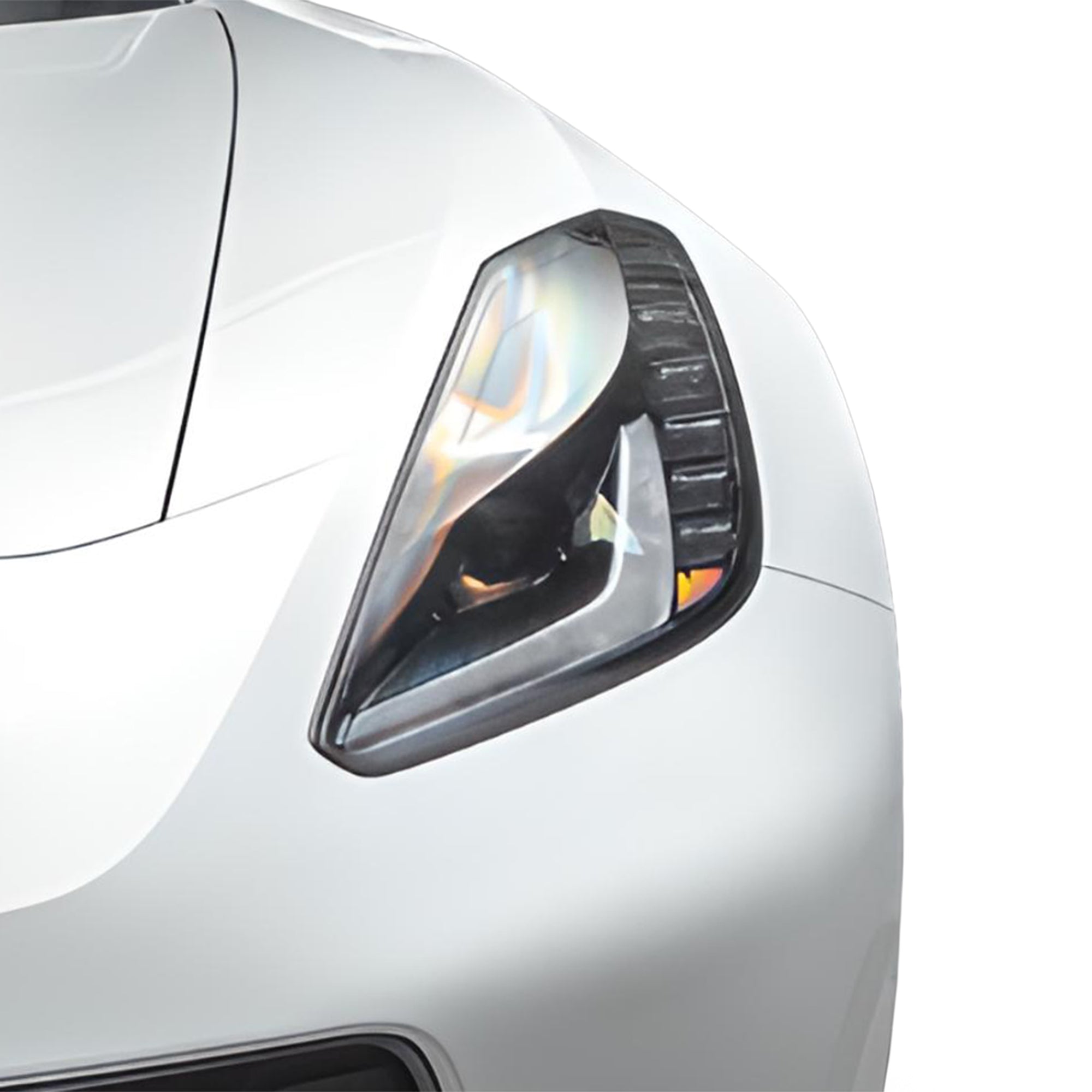 Full Headlight Taillight Precut Smoked PPF Tint Kit Film Overlay Fits Chevy Corvette C7 2014 - 2019 - Bogar Tech Designs