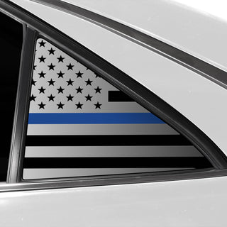 Buy thin-blue-line Quarter Window American Flag Vinyl Decal Stickers Fits Toyota Camry 2015-2017