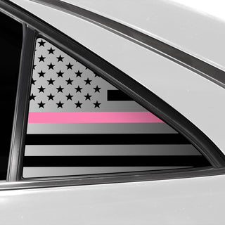 Buy thin-pink-line Quarter Window American Flag Vinyl Decal Stickers Fits Toyota Camry 2015-2017