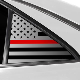 Buy thin-red-line Quarter Window American Flag Vinyl Decal Stickers Fits Toyota Camry 2015-2017