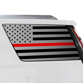 Buy thin-red-line Quarter Window American Flag Vinyl Decal Stickers Fits Cadillac Escalade 2015-2020