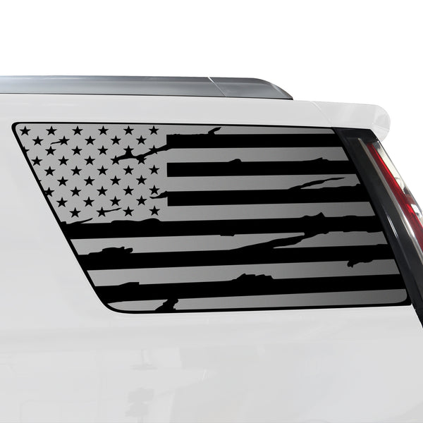 Quarter Window American Flag Vinyl Decal Stickers Fits Cadillac Escalade 2015-2020